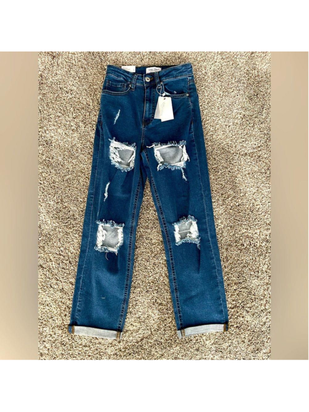 Cara Vera High Rise Slim Straight Fit Jeans, Size 1, NWT